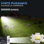 Lampe de poche à zoom à DEL