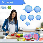 6-Pieces Couvercles De Bol Silicone - ciaovie