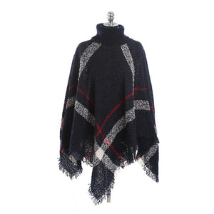 Ciaovie™ Pull châle à Carreaux - ciaovie