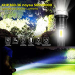 Lampe de poche à zoom à DEL