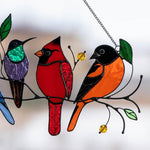 🎁Tentures de vitrail oiseaux🐦