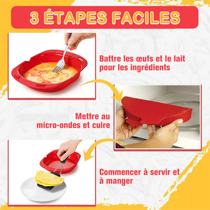 Fabricant d'Omelettes en Silicone pour Micro-ondes