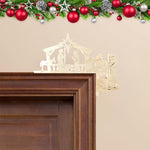 Décoration de cadre de porte de Noël