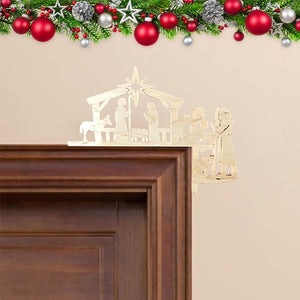 Décoration de cadre de porte de Noël