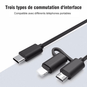 3-en-1 Chargeur Voiture Avec Câble Rétractable - ciaovie