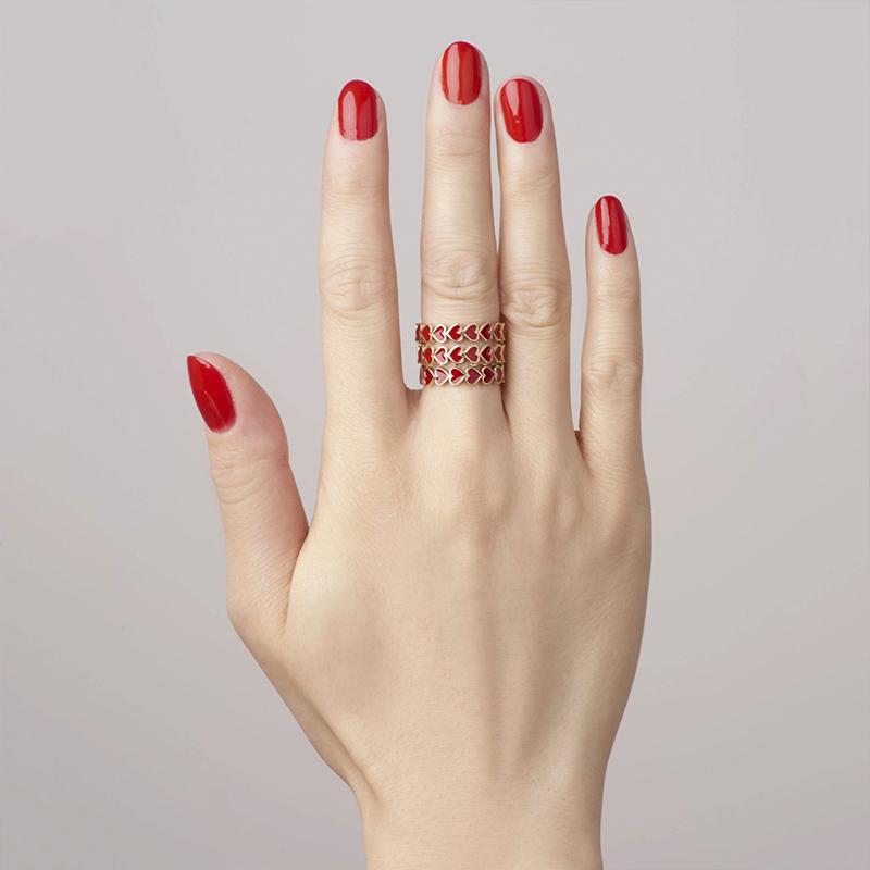BAGUE EN FORME DE COEUR D'AMOUR