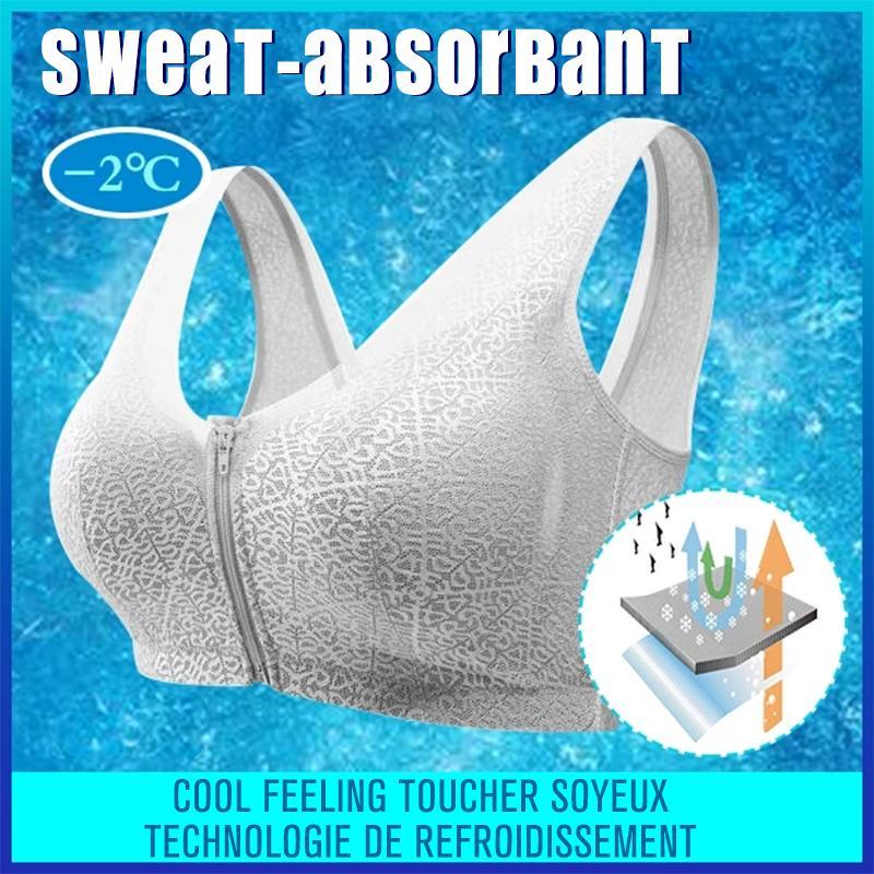 Soutien-Gorge Respirant avec Fermeture à glissière Devant - ciaovie