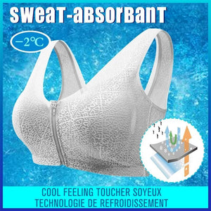 Soutien-Gorge Respirant avec Fermeture à glissière Devant - ciaovie