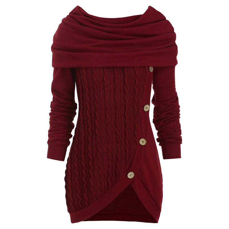 Robe-pull à Capuche Longue Élégante - ciaovie