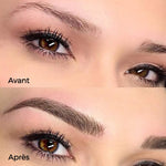 Crayon à sourcils waterproof avec pointe micro-fourchette