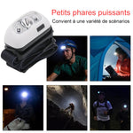 Mini Lampe Frontale à Capteur de Lumière Super Brillante 2022