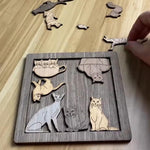 Jeu de Puzzle Chat et Souris