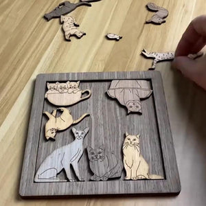 Jeu de Puzzle Chat et Souris