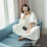 Peignoir pull en molleton de coton doux Girly