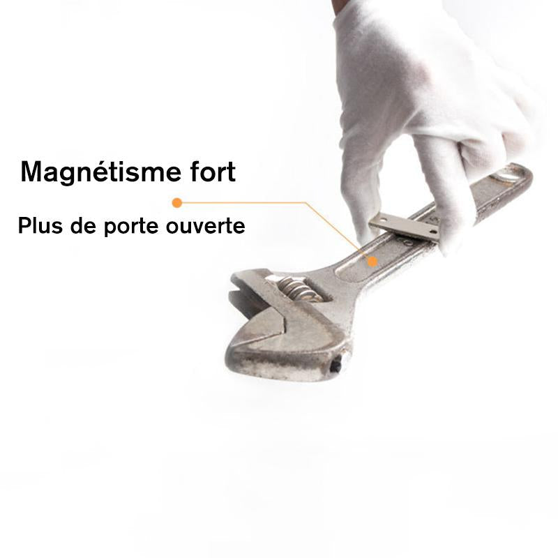 Ferme-Porte Magnétique sans Poinçon (5 pièces)