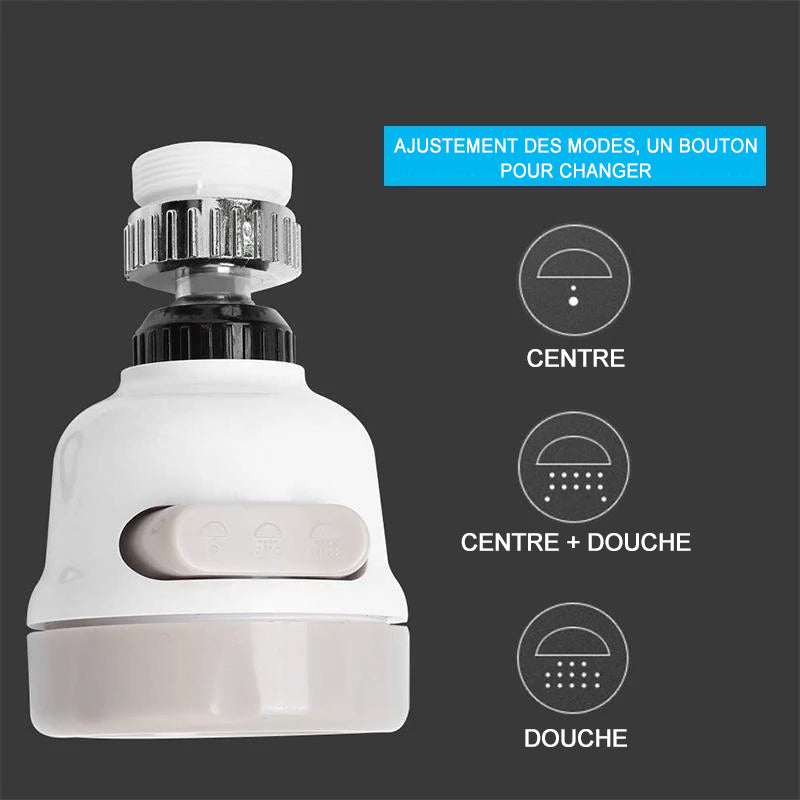 Tête de robinet ABS à 360 degrés - ciaovie