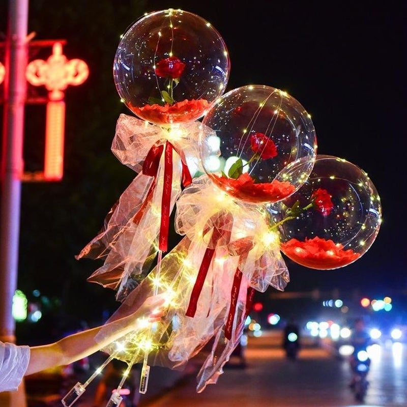 Bouquet de Ballons Lumineux à LED