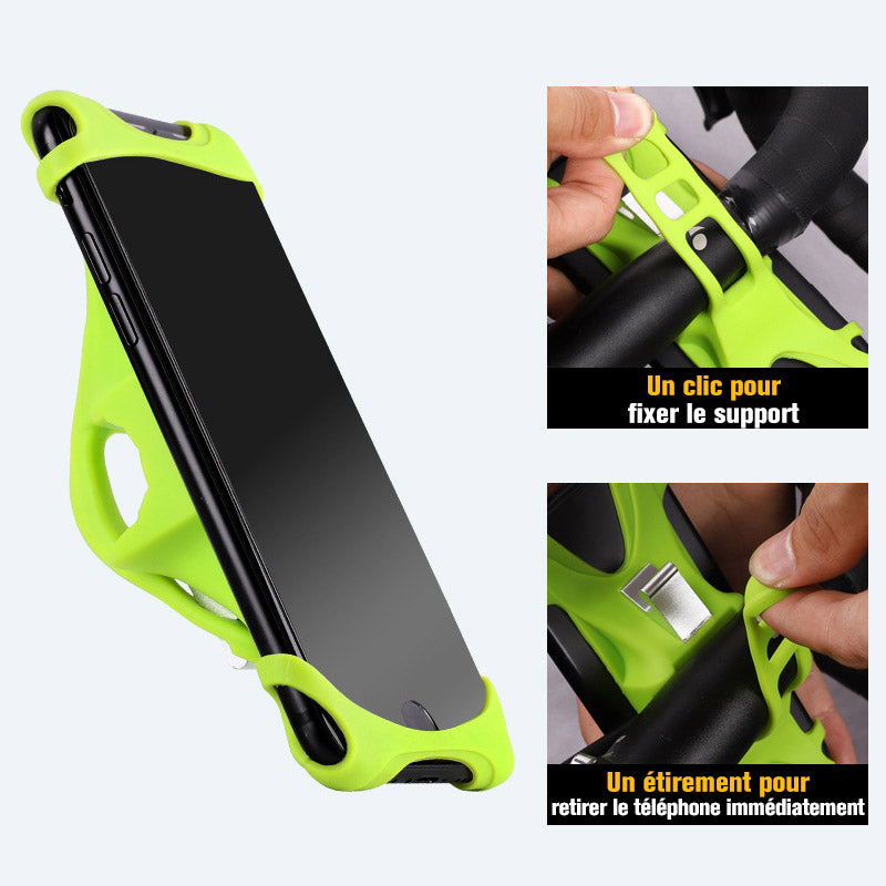 Support de Téléphone de Vélo Universel en Silicone Antidérapant Réglable - ciaovie