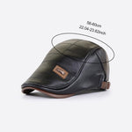 Nouveau Béret en Cuir Tendance