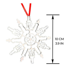 Ornement de flocon de neige drôle