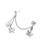 Boucles D'oreilles De Papillon Pour Femme En Acier Inoxydable
