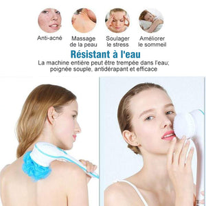 5-en-1 Brosse de Douche Électrique