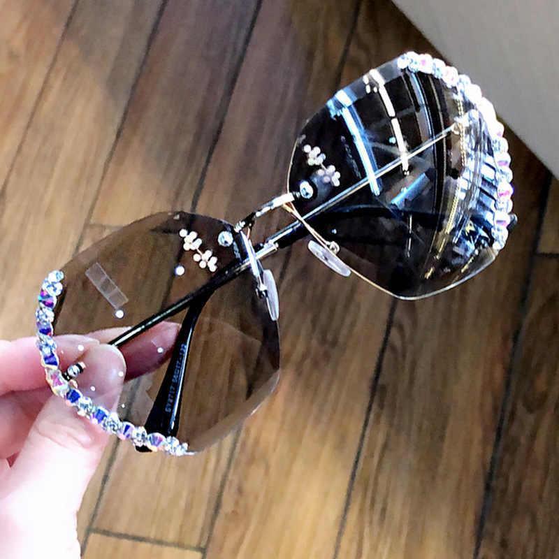 Lunettes de Soleil sans Monture avec Cristal
