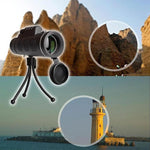Télescope Monoculaire de Puissance Elevée 12X50 avec Adaptateur Smartphone et Trépied, Etanche et Anti-buée - ciaovie