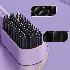 Mini peigne lisseur portatif sans fil