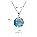 Collier Résine Nuages de Ciel