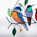 🎁Tentures de vitrail oiseaux🐦