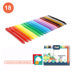 Ensemble de Crayons en Cire Organique pour Enfants (Livré avec un livre de dessin)