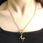 Collier Pendentif Lettre
