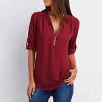 Blouse-Couleur Pure-Clo V - ciaovie