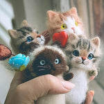Cadeau de feutre de laine de chat bricolage pour les amoureux des chats