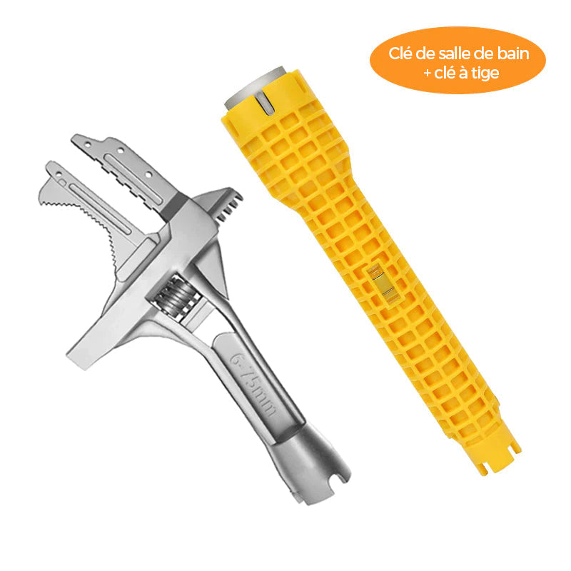 Outil multifonctionnel de clé de salle de bain