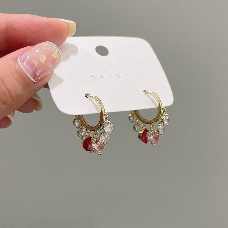 Boucles d'oreilles Pendantes Diamant Brillant