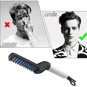 Peigne lisseur cheveux et barbe pour homme - ciaovie
