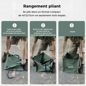 Poubelle Pliante Multifonctionnelle pour l'Extérieur