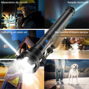 Lampe de Poche Laser Tactique Rechargeable LED