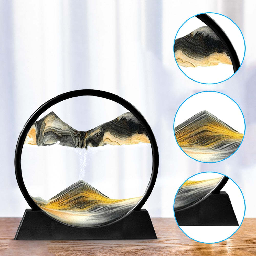 Paysage 3D de Mer Profonde de Sablier