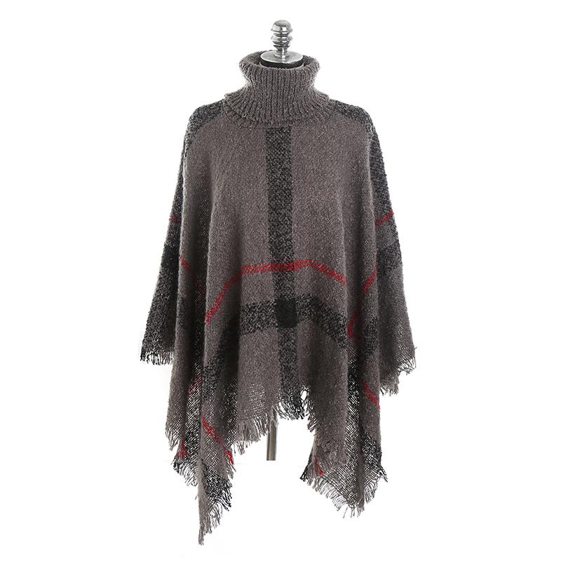 Ciaovie™ Pull châle à Carreaux - ciaovie