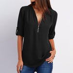 Blouse-Couleur Pure-Clo V - ciaovie