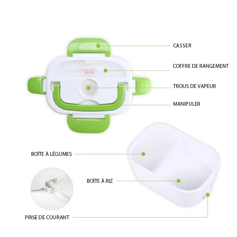 HEATBOXE - LUNCHBOX CHAUFFANT PREMIUM - ciaovie