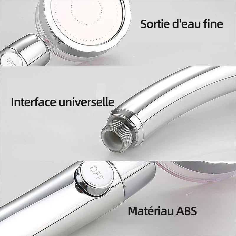 Pomme de Douche Rotative Haute Pression