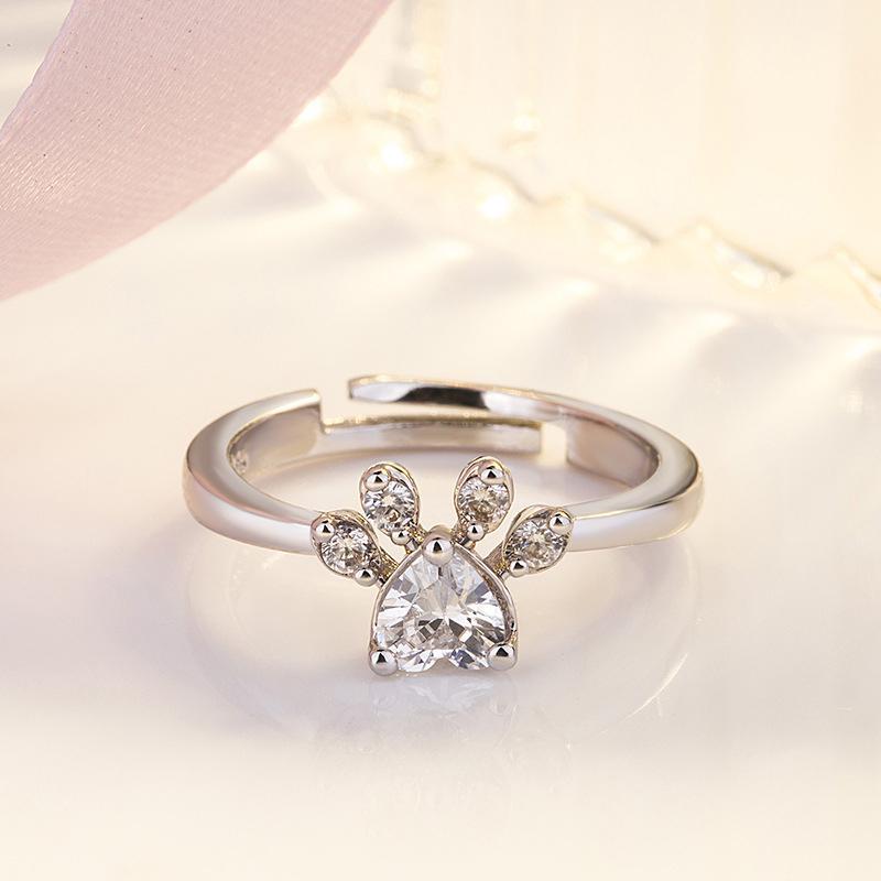 Bague de Empreinte Chat Mignon
