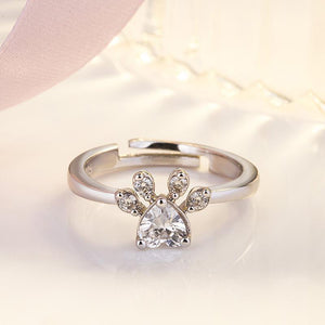 Bague de Empreinte Chat Mignon
