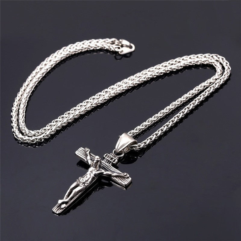 Collier en or avec croix de Jésus de Pâques