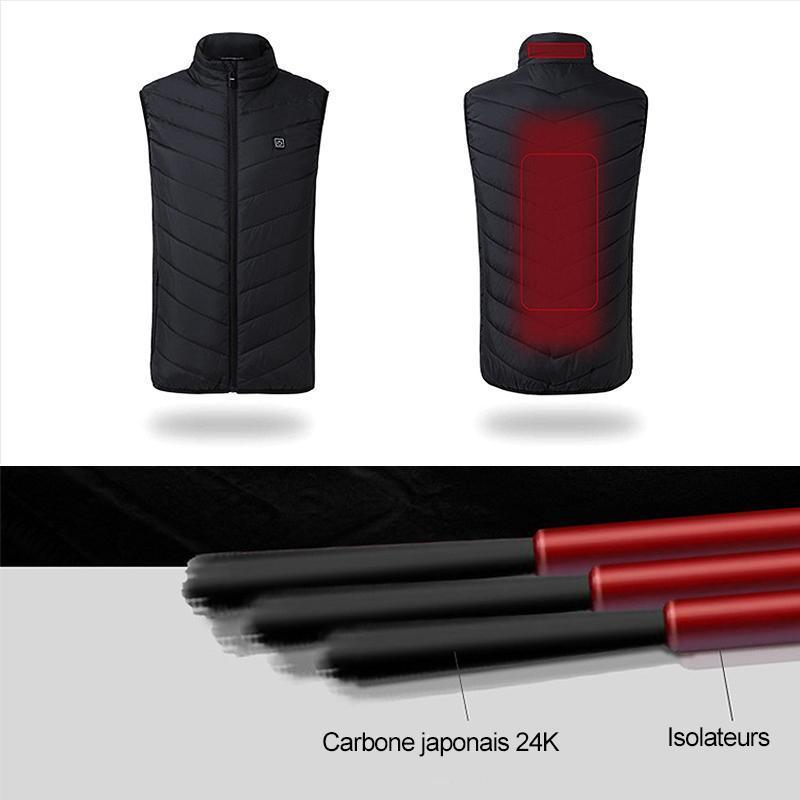 Hommes Chauffé Gilet Isolé Veste - ciaovie