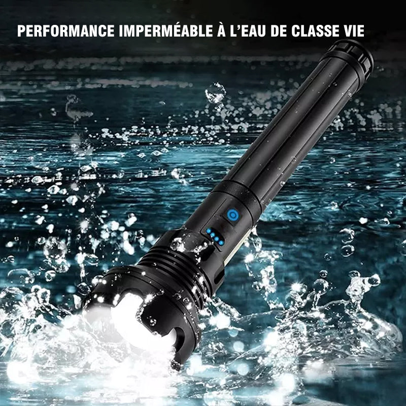 Lampe de Poche Laser LED Tactique Rechargeable
